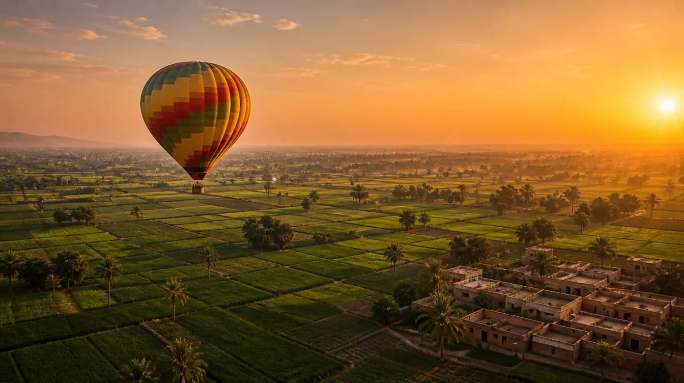 Hot Air Balloon Ride Over Luxor